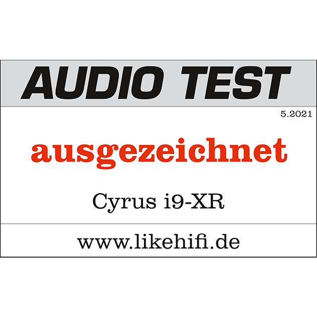 Bild: Audio Test Cyrus i9-XR