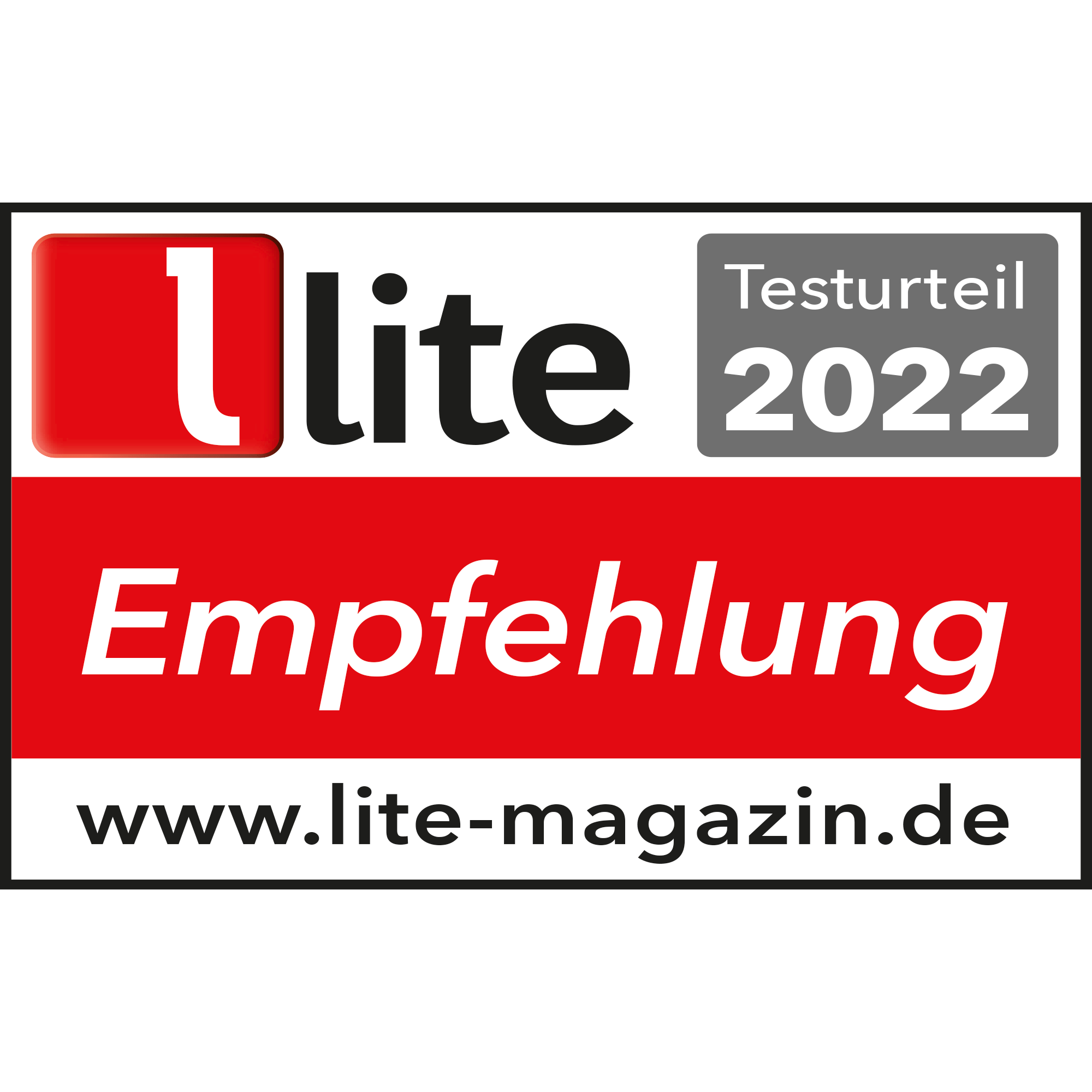 Bild: Bellevue Audio GmbH - Testsiegel Lite-Magazin 06/2022