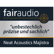 Bild: Bellevue Audio GmbH 08-2022 Testsiegel fairaudio Neat Acoustics Majistra